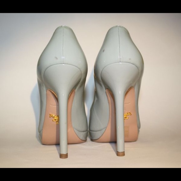 PRADA Patent Leather Platform Open Toe - Picture 3 of 7